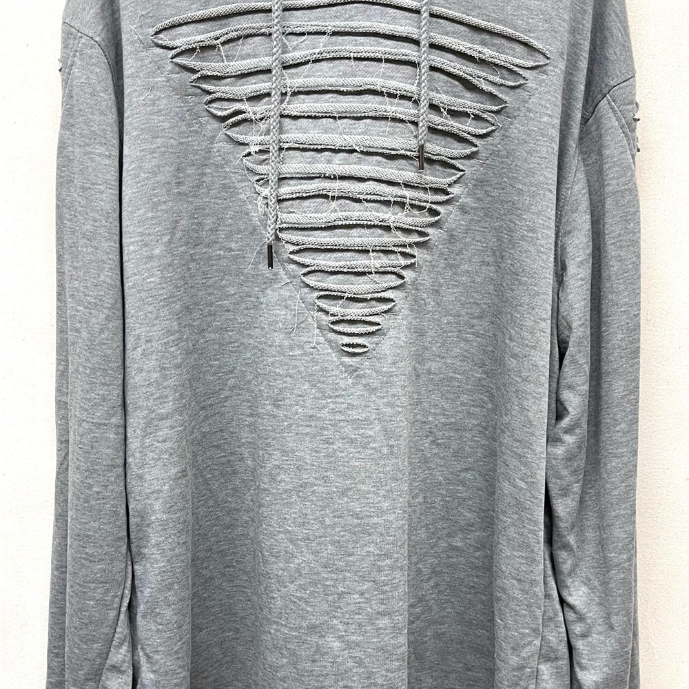 TRUE ROCK Gray set stylish  Hoodie & Distressed Sweatpants
